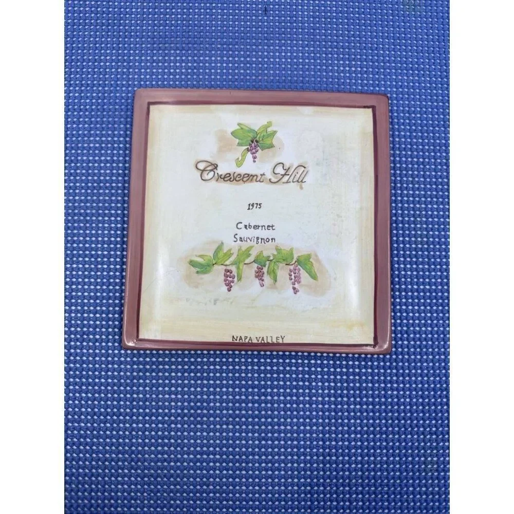 American Atelier Napa Crescent Hill 1975‎ Cabernet Sauvignon Square Plate  5309